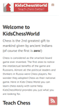 Mobile Screenshot of kidschessworld.com